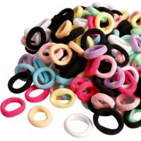 200 Pcs Elastique Cheveux Fille, Chouchou Cheveux Fille Mini Chouchous Coloré pour Enfants Bébé Filles