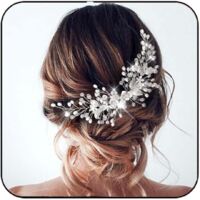 vigne cheveux mariage fleur accessoire cheveux femme pour femmes et filles (argent)