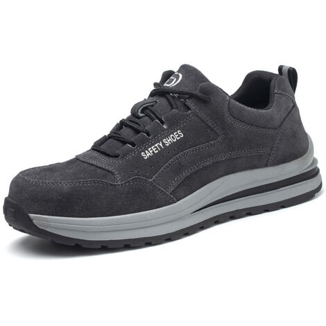 Umnuou – Chaussures de sécurité homme et femme – Baskets légères respirantes – Embout acier – Semelle antidérapante pour chantiers humides (42EU) (1/2)