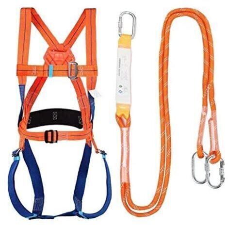Harnais de sécurité corps entier – Tour de taille 50-120 cm – Boucles en acier allié renforcées – Matériaux polypropylène résistants (1/5)
