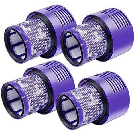 Lot de 4 filtres V10 pour aspirateur Dyson, lot de 4 filtres de rechange pour aspirateur Dyson V10, V10 Absolute, V10 Animal, V10 Motorhead, SV12 pièce de rechange P/N 969082-01.. (1/4)