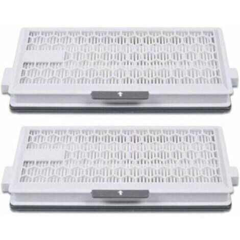 Lot de 2 filtres HEPA Airclean Plus 50 pour aspirateur Miele Complete C3 Powerline, S8340,Air Clean SF-HA 50 pour Complete C2 C3 Compact C1 C2-2,Lot de 2 pièces de rechange,de (1/4)
