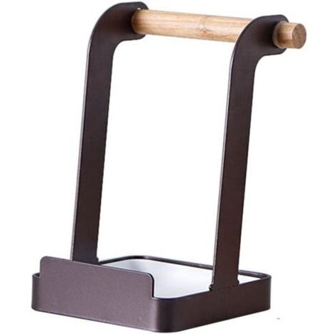 Support multifonction pour couvercle et cuillère, support pour cuillère et louches, support pour ustensiles de cuisine, support pour planche à découper, repose-cuillère,noir (1/5)