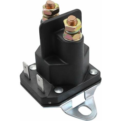 Relais de solénoïde de démarreur 12V 4 broches – Remplacement OEM pour tondeuses, motoneiges et tracteurs – Matériau métallique (1/4)