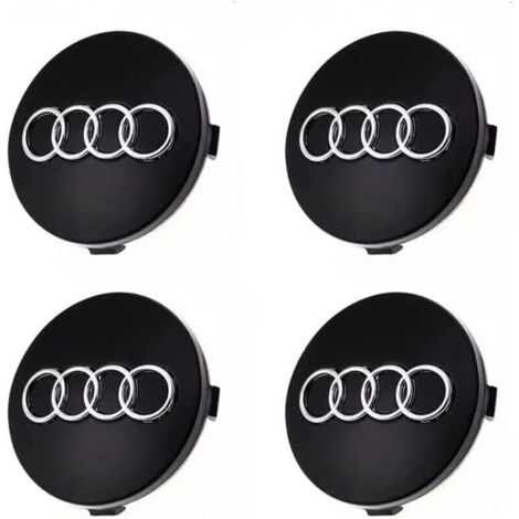 Cache moyeux 60mm pour Audi – Plastique ABS de haute qualité – Installation rapide – Protection contre les rayures (1/3)