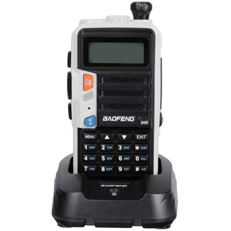 Talkie-walkie tri-bande 10W – Portée 10 km – 128 canaux – Batterie Li-ion 2800mAh – Lampe de poche LED – Communication mains libres (1/5)