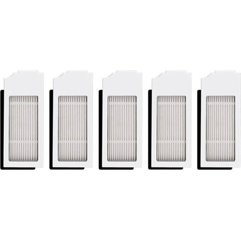 (5 Pièces) N20 Plus Filtres HEPA Blancs Compatibles Avec ECOVACS DEEBOT N20 Plus/ N20 Pro Plus/ X1 Omni/X1 Omni/T10 Plus/T10 Turbo (1/5)