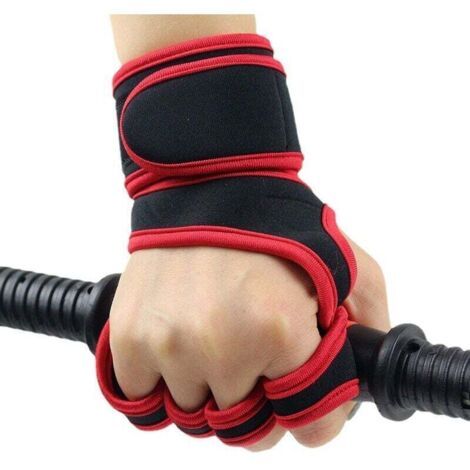 Gants d'haltérophilie de gym pour hommes et femmes, protège-poignets antidérapants, équipement de sport à demi-doigts, barre horizontale, entraînement, tractions pour éviter les cocons