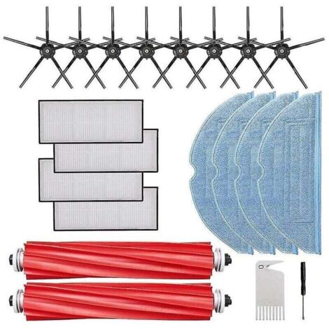 Kit d'accessoires S7 pour S7 S7+ S7 Maxv S7 Maxv Plus comprenant une brosse latérale principale, un filtre en tissu pour balai (1/3)
