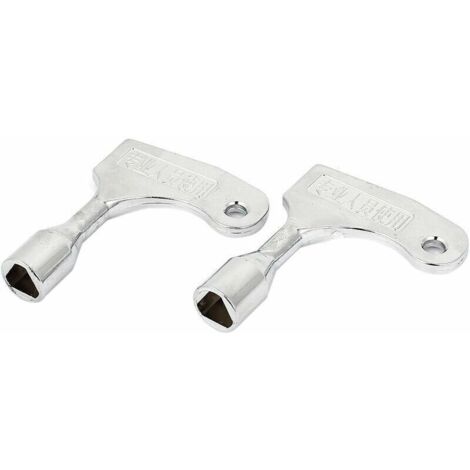 Lot de 2 clés triangle pour ouverture rapide d’urgence d’ascenseur, pour serrure de 9 mm (1/3)