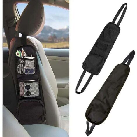 Rangement Côté Voiture,Organisateur Latéral De Siège d'Auto, Sac à Suspendre Multifonction pour Siège De Voiture,Sac De Rangement Siège Auto,Stockage De Voiture (1/4)