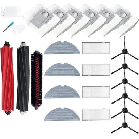 Accessoires de rechange compatibles avec les aspirateurs Roborock S8 Pro Ultra,1 brosse principale, 4 filtres, 6 brosses latérale (1/5)