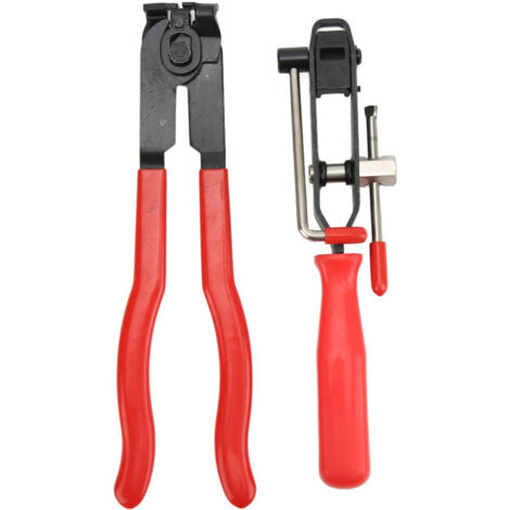 Lot de 2 pinces de serrage pour joint homocinétique en acier inoxydable, kit d'outils de cerclage de voiture par galvanoplastie pour réparation automobile et domestique (1/5)