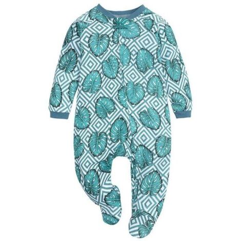 Vêtements d'automne pour bébés et enfants, pyjamas à double fermeture éclair, barboteuses, salopettes pour nouveau-nés (1/4)