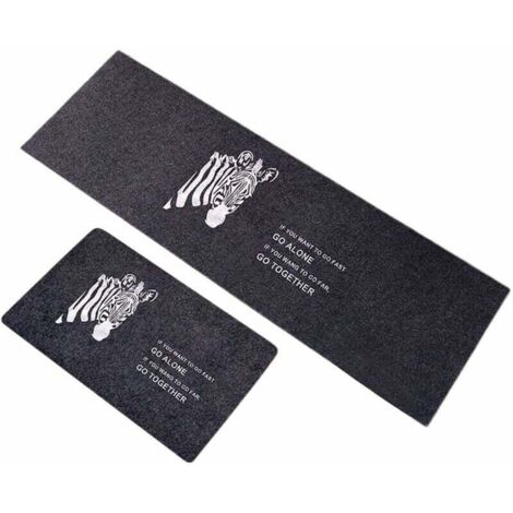 Tapis Cuisine Antidérapant 2 Pièces, Absorbant Eau Tapis pour entrée de Salle de Bain, Paillasson Tapis de Sol Cuisine Devant Evier 4 L-Fei Yu (1/3)
