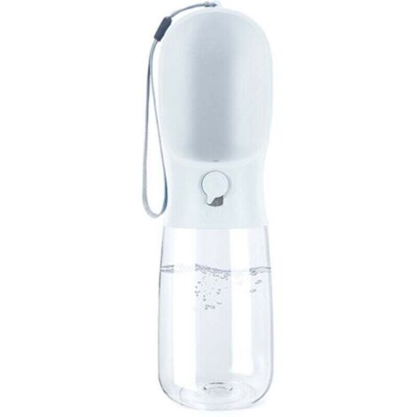 Bouteille d'eau pour chien, bouteille d'eau de voyage portable pour promener le chien, fontaine à boire extérieure multifonctionnelle pour chiens et chats (1/4)
