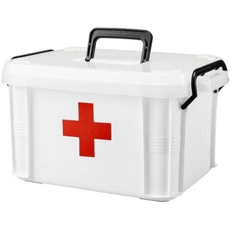 Grande armoire à pharmacie - Boîte de rangement - Organisateur - Armoire à pharmacie à plusieurs niveaux - Trousse de premiers secours - Trousse de premiers secours (1/4)