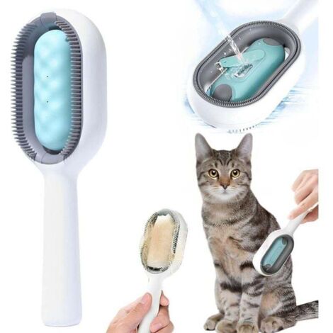 Brosse pour chat avec eau, brosse de toilettage pour chat 3 en 1, brosse de nettoyage pour chat (1/4)