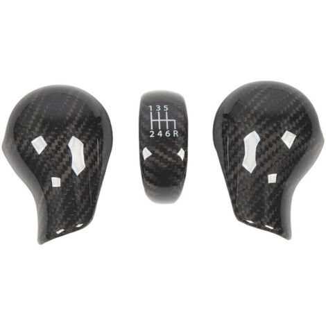 Lot de 3 couvercles de protection pour pommeau de levier de vitesse en fibre de carbone pour 370Z Z34 2009 à 2018 (1/5)