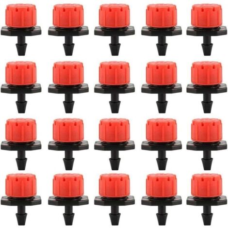100PCS Goutteurs Irrigation Goutte à Goutte dripper, Buses de Gicleurs émetteur Jardin, Arrosage Goutte à Goutte Automatique 360° Réglable (1/5)