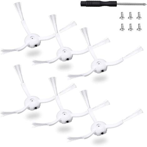 6pcs Brosses latérales de Remplacement pour Aspirateur Xiaomi Roborock S8 S8 Plus S8 Pro Ultra S5 Max S6 S60 S65 S5 S50 S51 S55 (1/5)