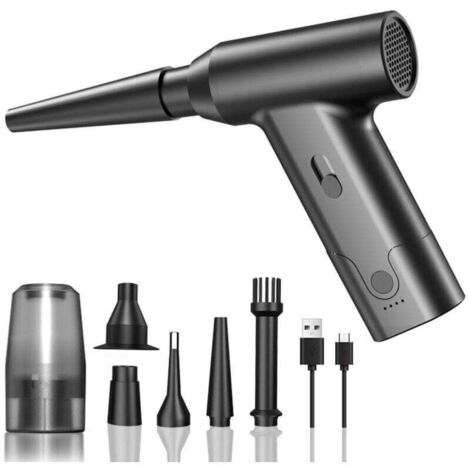 Souffleur de poussière portable, sans fil, haute puissance pour moto, maison, cadre de clavier, double usage XXW (1/2)