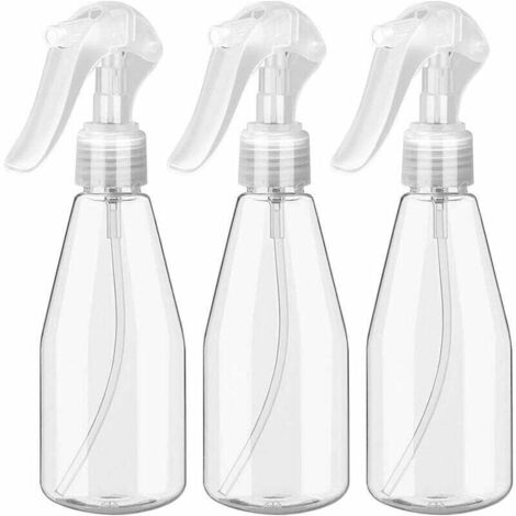 200ML Vaporisateur Vide - 3PCS, Boîteille de Pulvérisation Flacon Spray Boîteilles Plastique Transparent Spray Vide pour Coiffure Plante Fleurs Pulvérisateur D'eau Salon De Coiffure-Fei Yu (1/4)