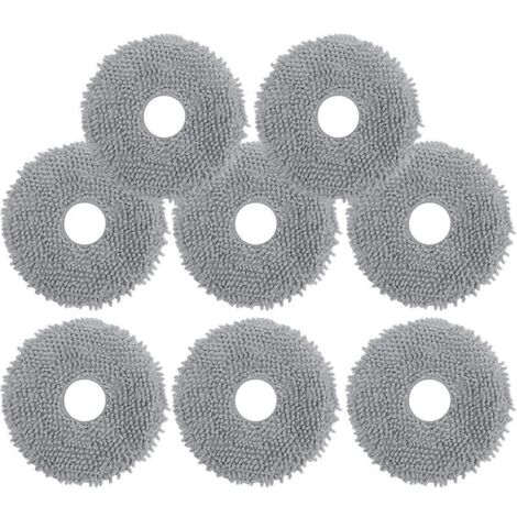 Lot de 8 Serpillères pour Roborock Q Revo/Qrevo Pro/Qrevo S/Qrevo MaxV/Qrevo Plus,Lingettes de Rechange en Microfibre Douces,Lava (1/5)