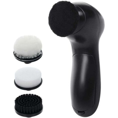 Cireuse à chaussures électrique portable, brosse à chaussures sans fil, 4 têtes de rechange (1/4)