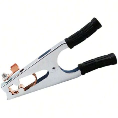 Pince de masse de soudage, pince de masse de soudage, pince de masse de soudage à l'arc avec gaine , en fer + laiton, équipement de soudage professionnel, adaptée à la plupart des machines à souder (5 (1/4)