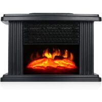 Electric Fireplace Heater with Realistic Flame Effect Fan Heater and Wall Mounted Heater for Indoor and Decorative