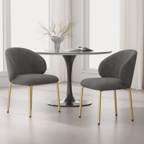 Fauteuil pivotant, design contemporain, fauteuil de détente pivotant, 5 roulettes, rotation à 360°, chenille, beige, L 71 × P 60 × H 71 cm (1/5)