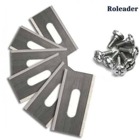 Lot de 30 lames de gazon pour Husqvarna avec double lame aiguise en acier inoxydable 36.5x18.5x0.65mm, (1/4)