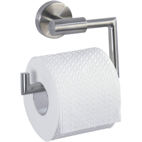 Wenko – Porte-papier toilette sans couvercle 19612100 – Acier inoxydable – Finition mate – Dimensions 15x10,5x6,5 cm – Fixation murale incluse