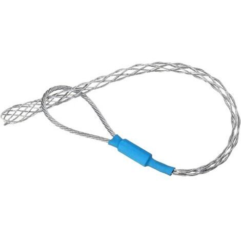 Bleu Kit de chaussettes de traction de câble en acier galvanisé antidérapant pour câble de tirage de fil lassos - Corde en maille flexible