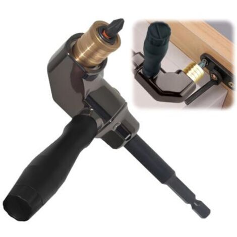 Renvoi D'angle Visseuse porte Embout Visseuse Renvoie D angle pour Visseuse Porte-Adaptateur 90° pour le Perçage D'espaces étroits
