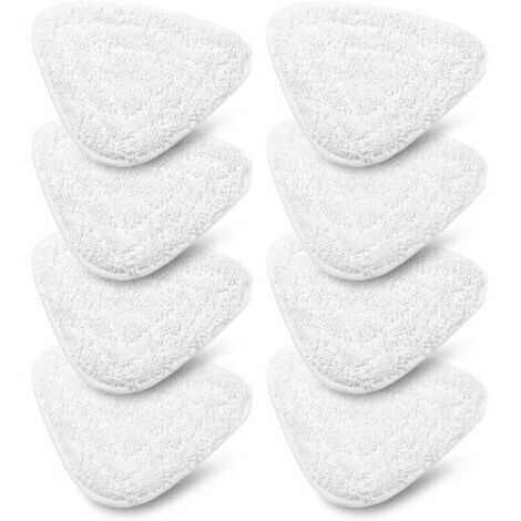 Lot de 8 Housses de Rechange pour Nettoyeur à vapeur Vileda Steam & Vileda Steam Plus, Accessoire Balai Vapeur Microfibre compati