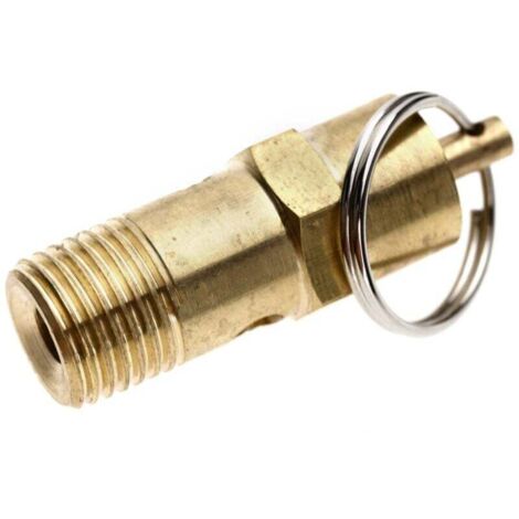 Create idea Soupape de sécurité 1/4" BSP Compresseur d'air Détecteur de pression 145PSI 10BAR à laiton
