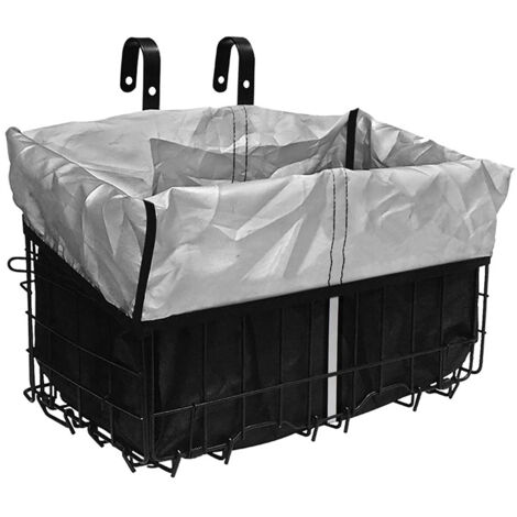 Sollbry – Panier avant vélo électrique pliable – Sac en PU imperméable – Housse en filet pour animaux – Installation facile sur guidon