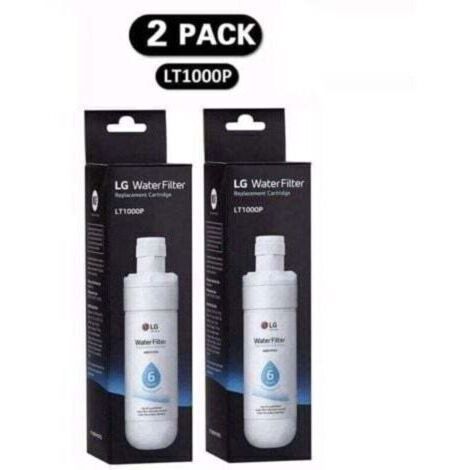 Lot de 2 filtres (LT1000P) Réfrigérateur, filtre à eau du réfrigérateur