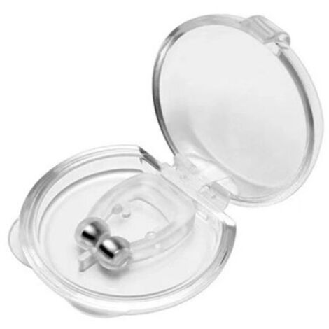 Sollbry Lot de 2 pinces nasales anti-ronflement, mini pinces nasales magnétiques en silicone, pince-nez magnétique, dispositif anti-ronflement en silicone pour un meilleur sommeil (20 x 15 mm) (1/3)