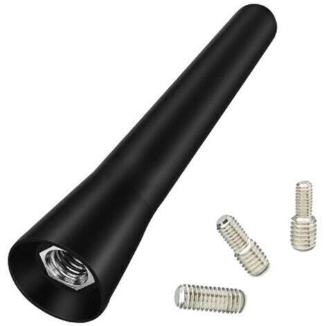 Sollbry Antenne Voiture, 5CM Antenne Voiture Courte, Général Mini Antenne de Voiture Universelle, Accessoires pour Voitures, avec Fonction de Réception FM/AM Puissante, pour Tous Les Voiture
