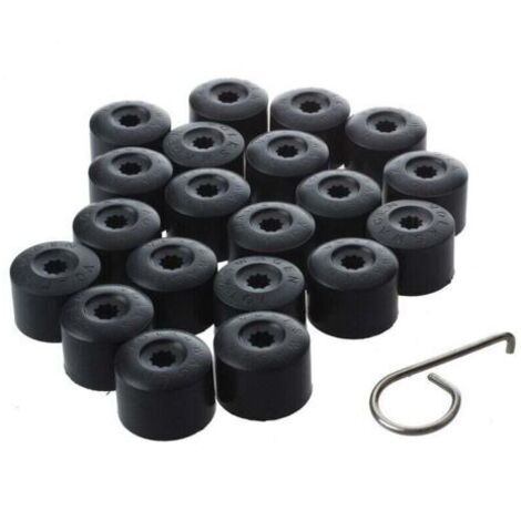 20pcs pour VW Golf - Cache Boulon Jantes Voiture Ecrou de Roue Bouchon Noir