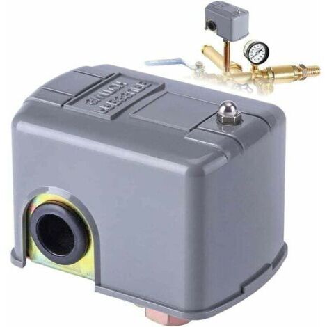 SNQ – Pressostat de pompe 40-60 PSI – Réglable 110V-230V – Contacteur automatique pour pompe à eau – Filetage 1/4F – Utilisation prolongée