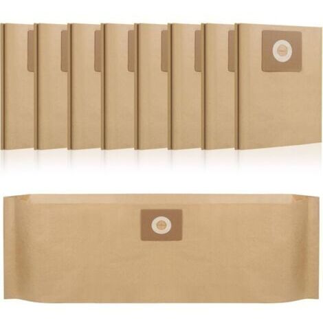 Lot de 15 sacs filtrants en papier pour accessoires Bosch Advancedvac 20