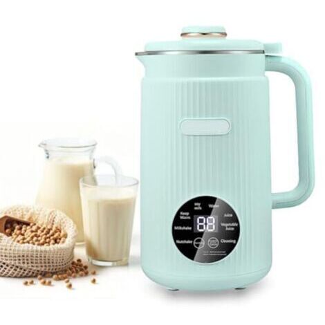 Machine à lait végétal automatique avec fonction autonettoyante et maintien au chaud pendant 8 heures pour laits d'amande, de noix, d'avoine et de soja, sans produits laitiers.