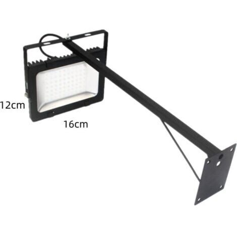 Eclairage enseigne - Projecteurs LED 20W extérieur pour Façades magasin - 50cm - Installation latérale - Noir