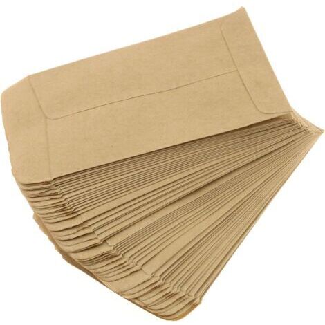 Sollbry Lot de 100 enveloppes à graines en papier kraft marron 6 x 10 cm