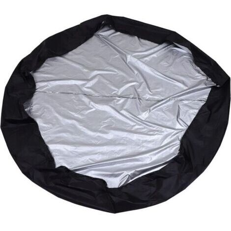 Bâches et accessoires Couvercle du Spa Piscine Ronde Housse de Protection en Plein Air Spa Couvre Gonflable Piscine Couverture Protecteur (19090cm,noir)