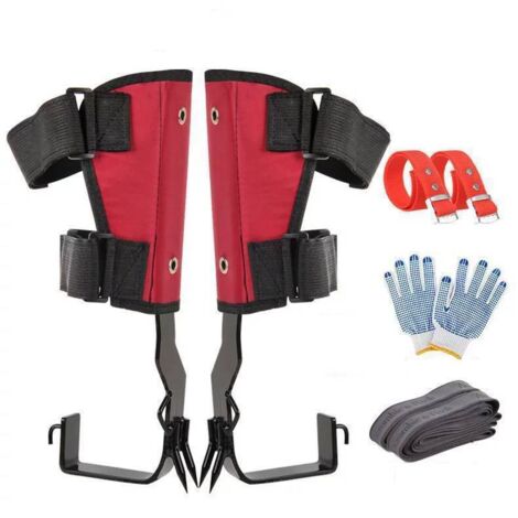 Tigrezy – Griffe d'élagage avec sangles de ceinture ajustables – Griffes en acier inoxydable – Capacité 330 LB – Pédales antidérapantes épaissies